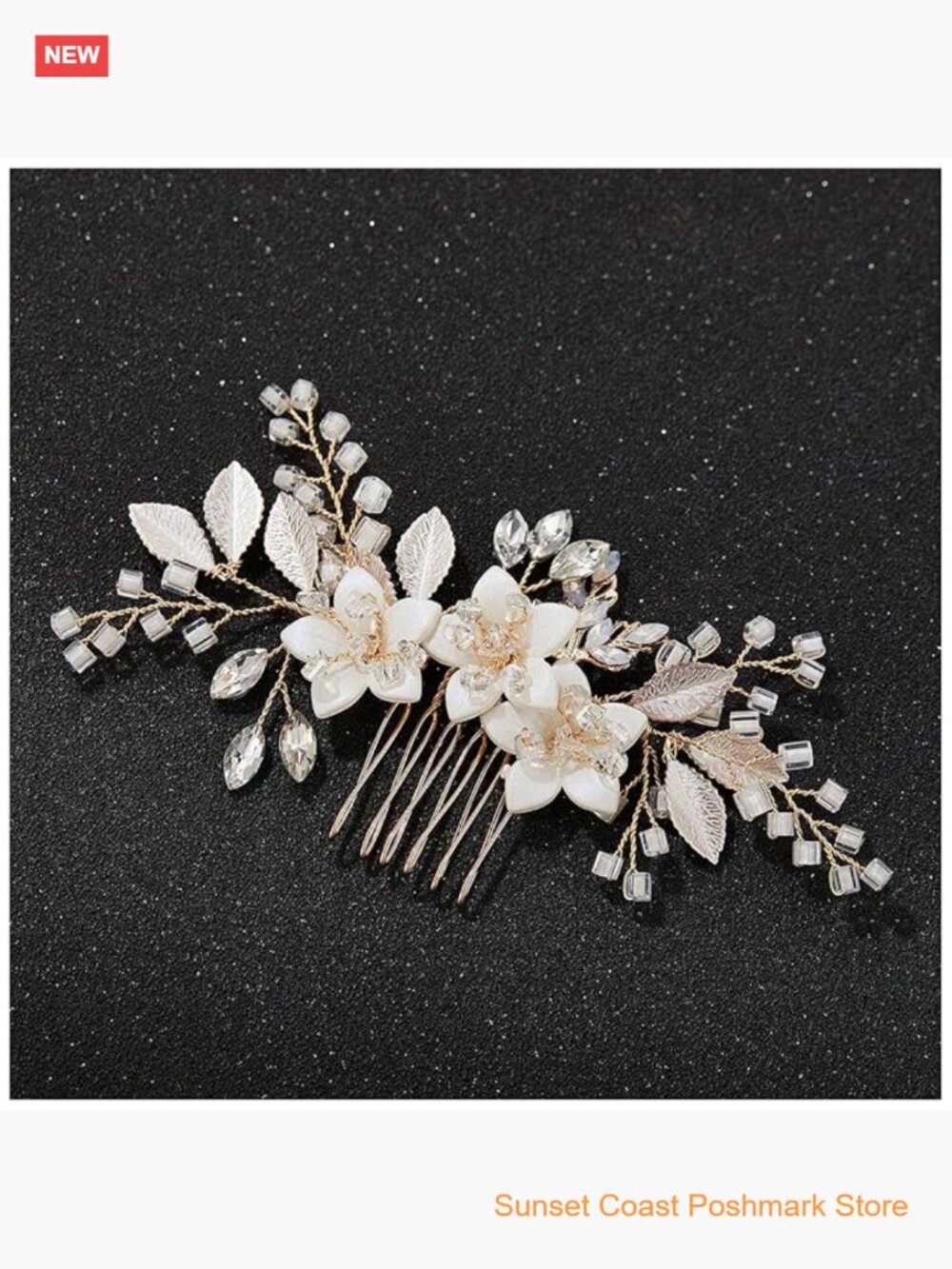 Wedding Hair Comb Clip Bridal Crystal Hair Accessories for Brides Bridesmaid